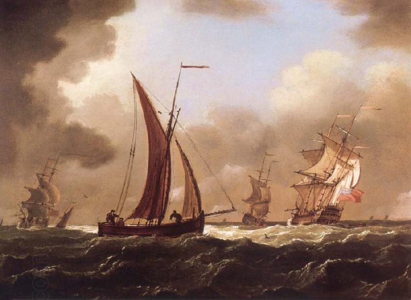 Francis Swaine Small craft at sea in a stiff breeze China oil painting art